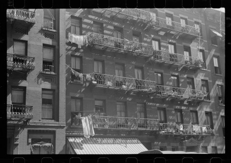 New York, New York. 61st Street between 1st and 3rd Avenues. House fronts. Library of Congress, Prints & Photographs Division, FSA/OWI Collection, LC-USF3301-006715-M5 (b&w film dup. neg.).