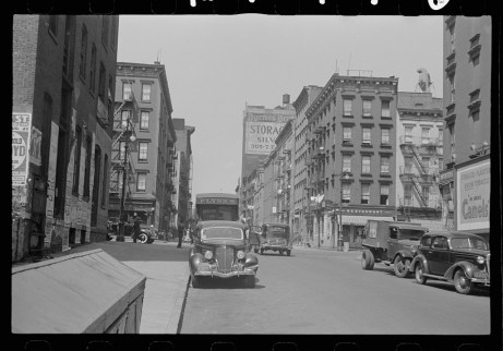 New York, New York. 61st Street between 1st and 3rd Avenues. Library of Congress, Prints & Photographs Division, FSA/OWI Collection, LC-USF3301-006717-M1 (b&w film dup. neg.)
