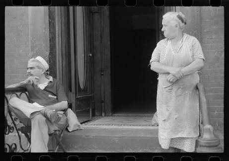 New York, New York. 61st Street between 1st and 3rd Avenues. Tenants.  Library of Congress, Prints & Photographs Division, FSA/OWI Collection, LC-USF3301-006718-M4 (b&w film dup. neg.)